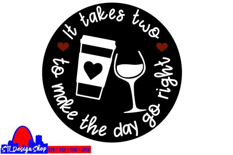 Download coffee and wine svg cut file, funny wine lover diy project (559524) | Cut Files | Design Bundles
