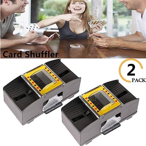 Playing Card Shuffler Automatic 2 Deck Battery Operated