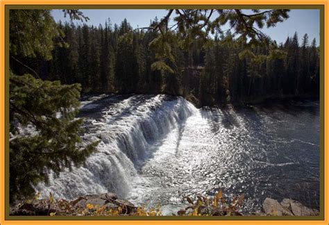 Cave Falls Waterfall Video Yellowstone National Park ~ Yellowstone Up