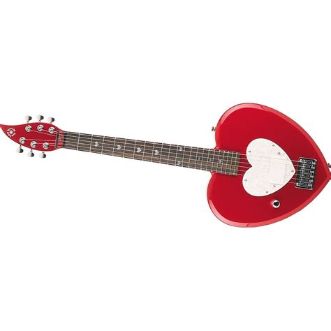 Daisy Rock Heartbreaker Short Scale Left Handed Electric Guitar Red Hot