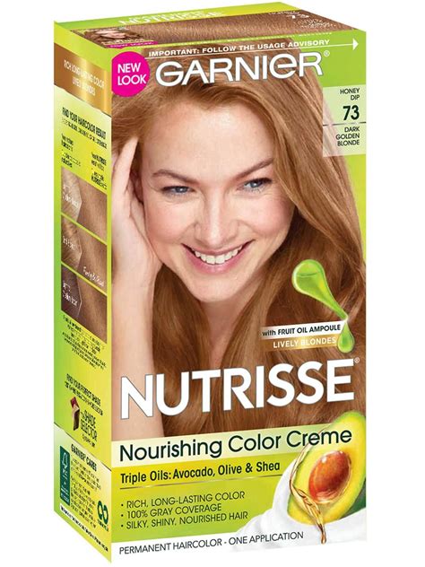 Garnier Nutrisse Color Creme Kit Dark Golden Blonde Honey Dip Hair My
