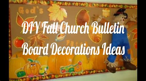 Diy Fall Church Bulletin Board Decorations Ideas Youtube