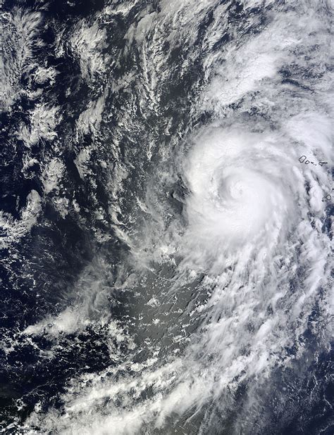 Nasas Terra Satellite Spots Hurricane Humbertos Cloud Filled Eye