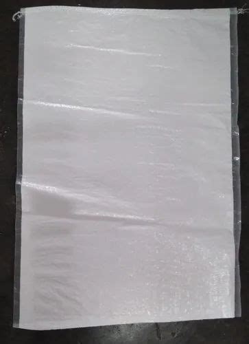 Polypropylene Rectangular White Pp Woven Sack Bag For Packaging At Rs