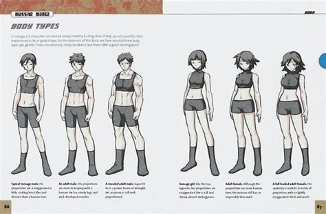 Massive Manga The Complete Reference To Drawing Manga Body Types Drawing Anime Bodies Manga