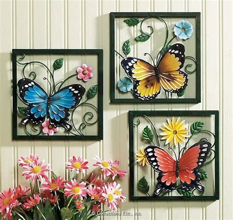 Fluttering Butterfly Wall Art Trio Collections Etc