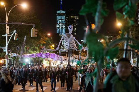 Walking Down The Street On A Halloween Night - At Halloween Parade, a Thinner Crowd and a ‘Tense Environment’ - The