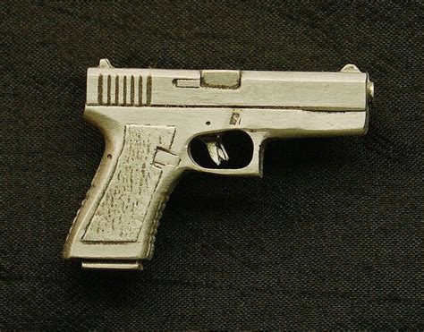 Empire Pewter 9mm Handgun Pewter Gun Pin Med Frame Etsy