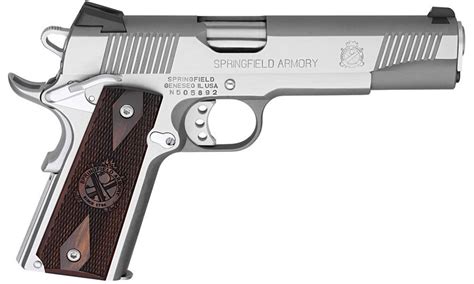 Springfield 1911 Loaded 45acp Stainless Steel Sportsmans Outdoor
