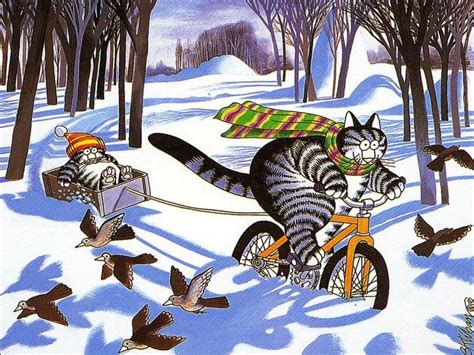 Playing In The Snow Cute Cats Funny Cats Kliban Cat Cat Jokes
