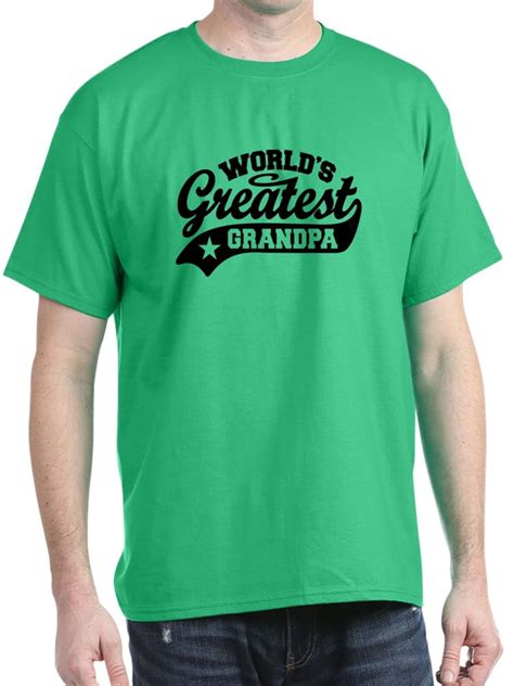 Cafepress Cafepress Worlds Greatest Grandpa T Shirt 100 Cotton