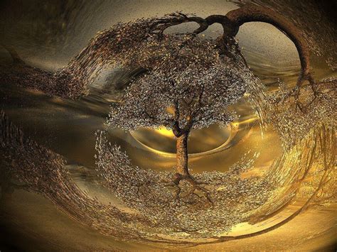 Golden Tree Wallpapers Wallpaper Cave
