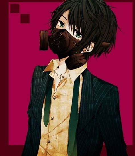 Anime Boy Gas Mask Likes Tumblr On Whrtit110bymx With Images