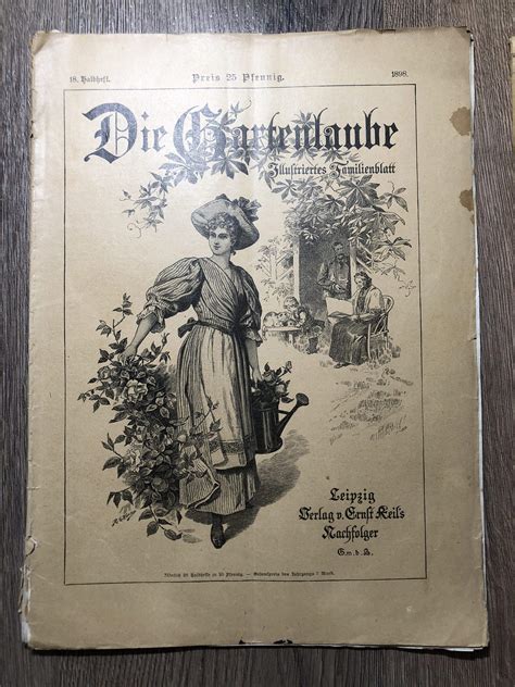 Other articles where gartenlaube is discussed: 2 Hefte "Die Gartenlaube, Illustrierte Familienblatt" von ...