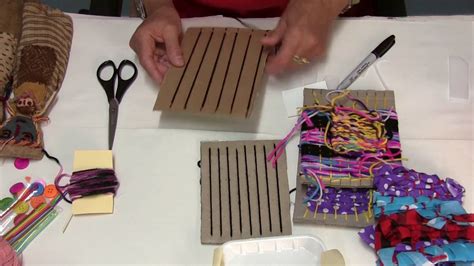 Textile Projects - Part 1 - Weaving with fabrics and yarns - YouTube