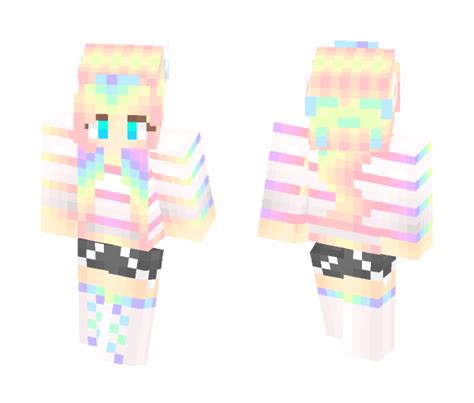 Download Cute Rainbow Girl Minecraft Skin For Free Superminecraftskins 629