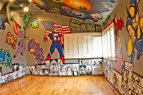 There are various ways to create little champ bedroom with his/her favorite superhero. 48 Cool Superhero Themed Room Decoration Design Ideas ...