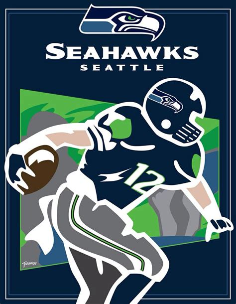 Seahawks 12th Man Poster Seattle Seahawks Seahawks Seattle Sports