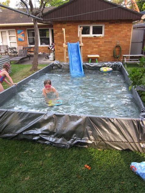 The Dirt Effect The Latest Diy Swimming Pool Homemade Swimming