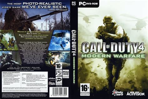 Call Of Duty 4 Modern Warfare Pc Game Covers Call Of Duty 4