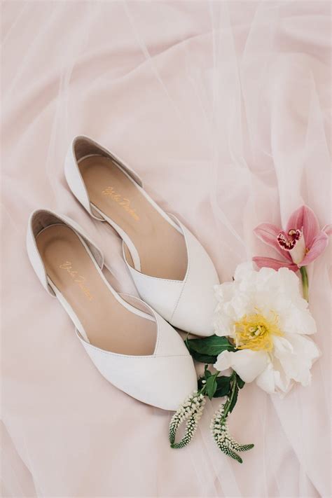 Wedding Shoes White Wedding Shoes Bridal Ballet Flats Low Etsy