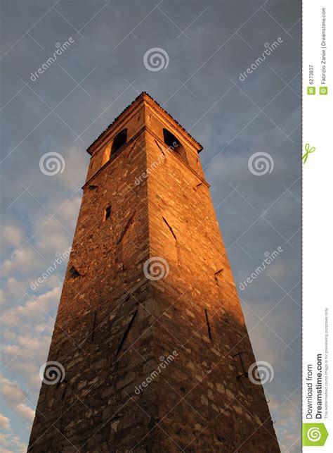 Bell Tower Near Garda Lake Italy Stock Image Image Of Manerba Tower