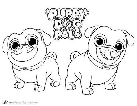 Posted in tots coloring pages tagged cartoon disney disney junior freddy the flamingo k c. Puppy Dog Pals Coming to Disney Junior | ディズニーの塗り絵, ディズニー ...