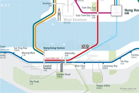 Hong Kong Rail Map City Train Route Map Your Offline Travel Guide
