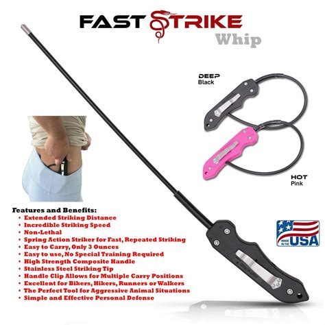 Fast Strike Self Defense Tactical Whip Personal Protection Safety
