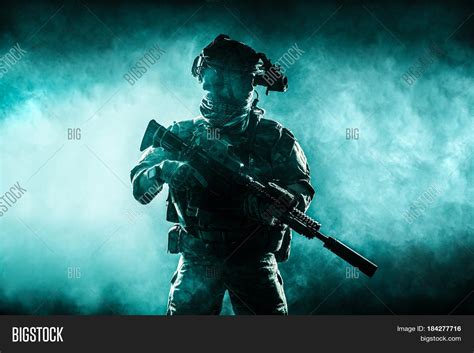 Army Soldier Combat Image And Photo Free Trial Bigstock