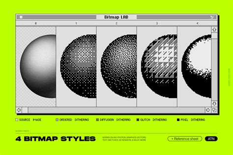 Bitmap Lab One Click Pixel Halftone Action Design Cuts