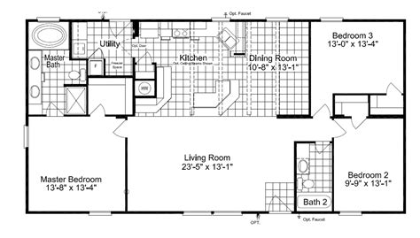 The Cypress Sa30543c Manufactured Home Floor Plan Or