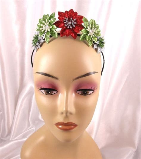 1500 Click Today To See Details Poinsettia Tiara Headband Christmas