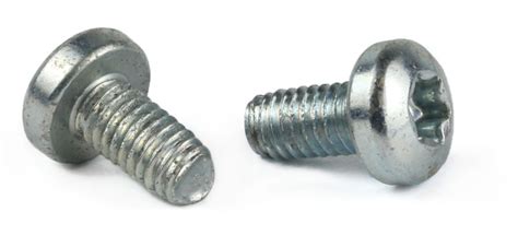 M5 08 X 8 Mm Trilobe Thread Forming Screws For Metal Six Lobe Torx® Pan Head Steel Zinc