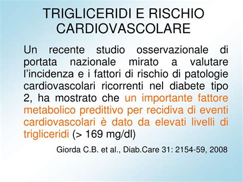 Ppt Glicemia Colesterolo E Rischio Cardiovascolare Powerpoint