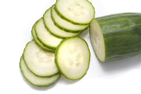 Freshly Sliced Cucumber Free Stock Image