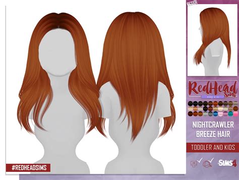 Mertiuza Nightcrawler S Breeze Hair Retextured Sims Sims Cc And Ts Cc