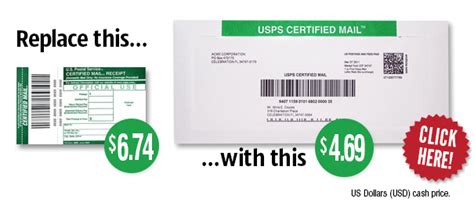 The postal service's return receipt electronic (rre) contains the same information as the green card, but in a pdf format. USPS Certified Mail Rates