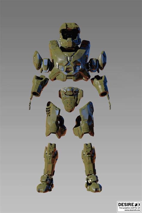 Desire Fx 3d Models Halo 5 Mk6 Master Chief Armor 3d Print Model