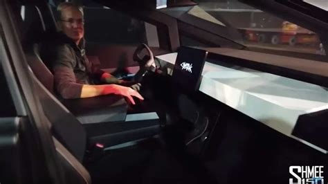 Tesla Cybertruck Video Go For A Ride Inside The Minimalist Cabin