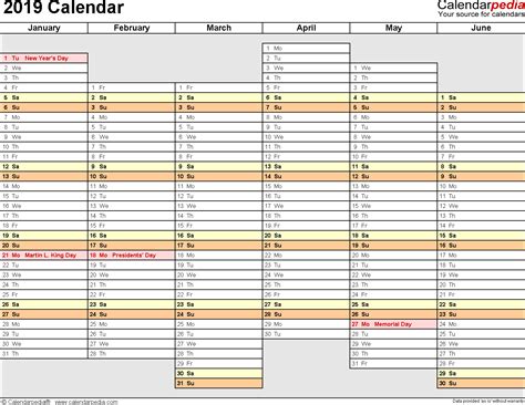 Template spanish calendar 2018 by seasons pyramid shaped. 2019 Calendar - Free Printable PDF Templates - Calendarpedia