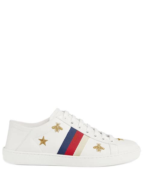 Gucci Ace Sneaker With Bees And Stars Farfetch