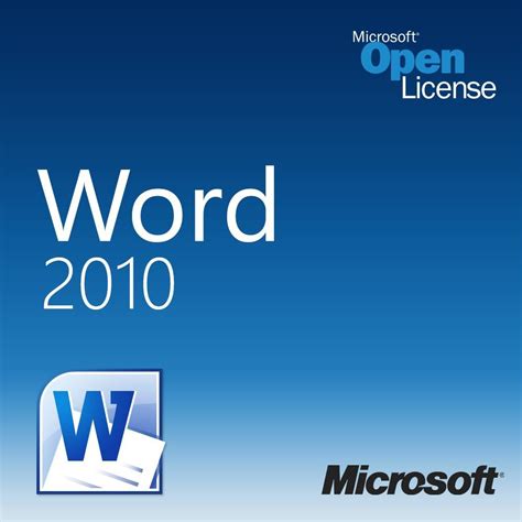 Microsoft Office Word 2010 Open License