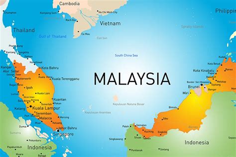 Map Of Where Malaysia Is Maps Of The World