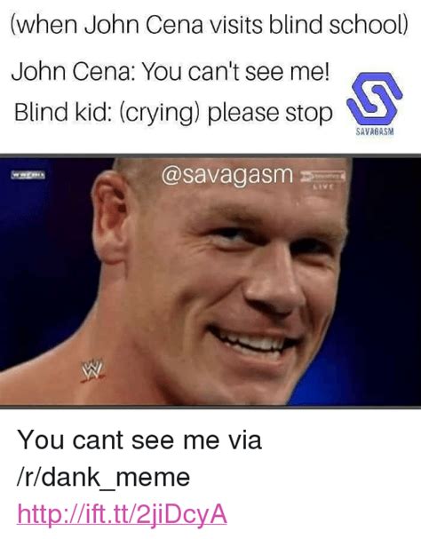 When John Cena Visits Blind School John Cena You Cant See Me Blind