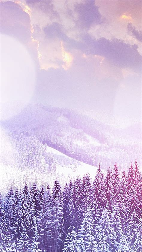 Winter Mountain Snow White Flare Nature Iphone Wallpapers Free Download