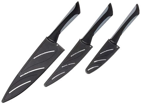 Kai 3 Piece Luna Essential Knife Set With Sheath Silver Ebay