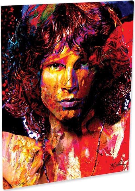 Jim Morrison Art Prints Wall Decor On Metal By Mark Lewis Art