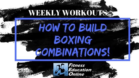 Boxing Drills For Bootcamp How To Build Boxing Combinations Youtube