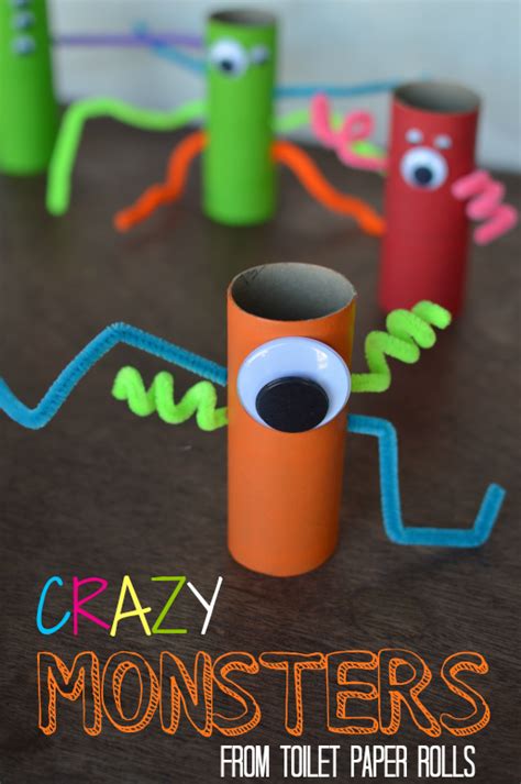Toilet Paper Roll Monsters Kids Craft Our Thrifty Ideas